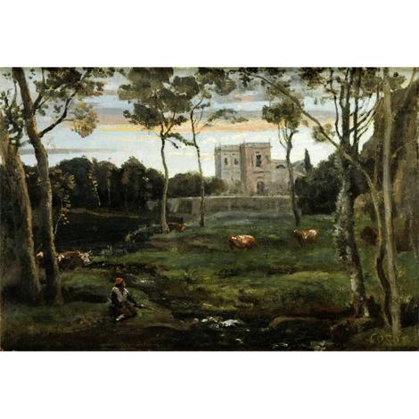 El parque de Villa Doria Pamphili , Roma