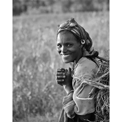Mujer bonita sonrisa Tigray