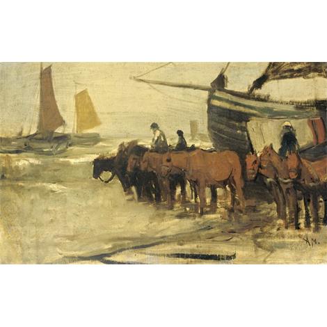 Remolcar en el mar de un barco de pesca