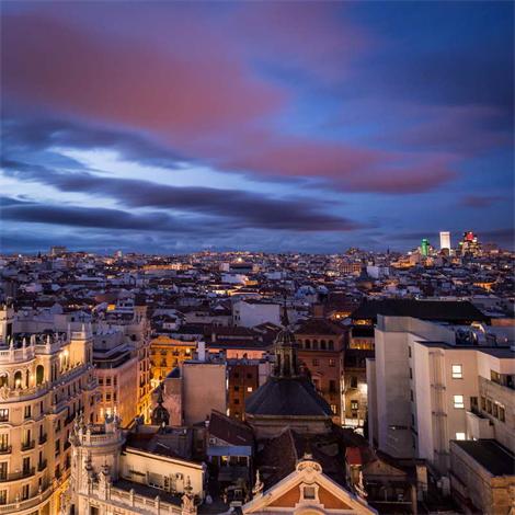 Madrid vista de noche