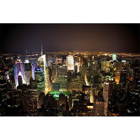 Vista de noche Nueva York