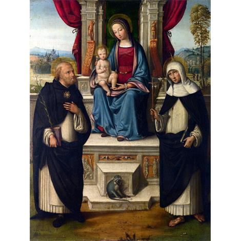 La Virgen y el Niño con los Santos