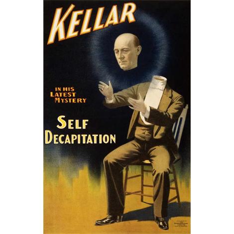 Kellar , auto decapitación