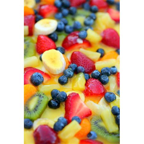 Frutas, dulce ensalada de verano