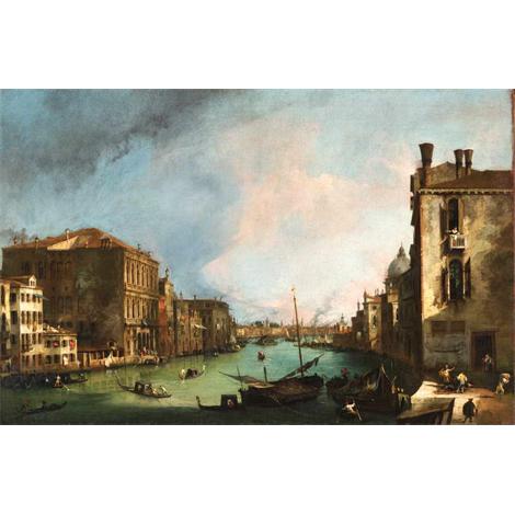 El Gran Canal de Venecia, con el Puente de Rialto