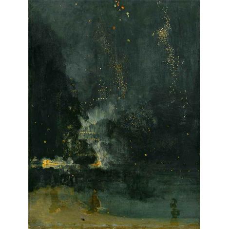 Nocturna  de Negro y oro en catarata