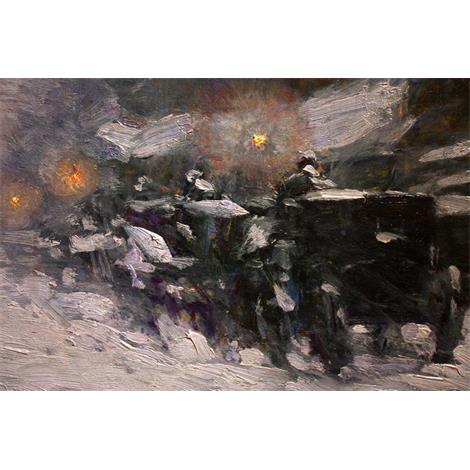 Invierno, medianoche,