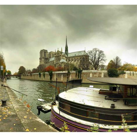 París vista desde el río de la catedral de Notre Dame