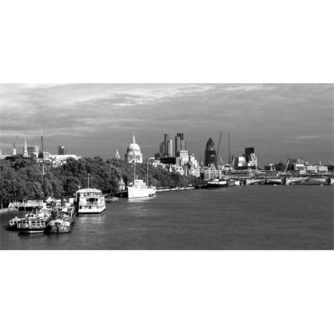 Londres skyline blanco y negro