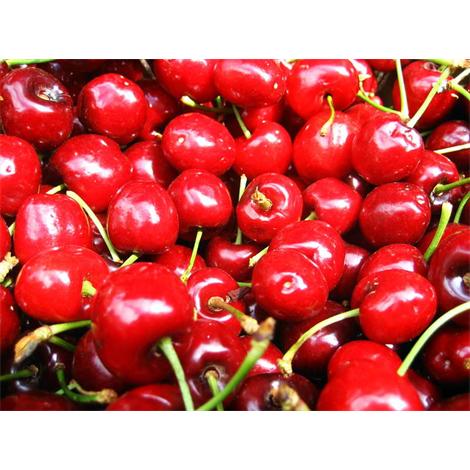 Fruta, cerezas a granel