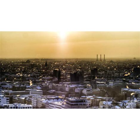 Vista Berlín este atardecer