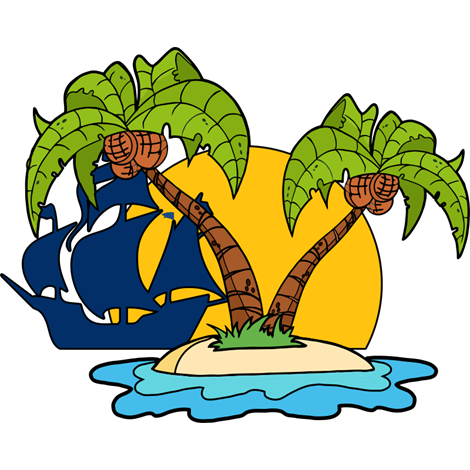 Vinilo decorativo infantil mural barco pirata