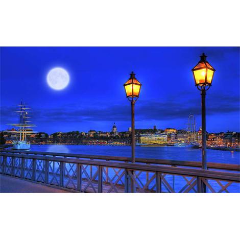 Noche de luna llena en Estocolmo