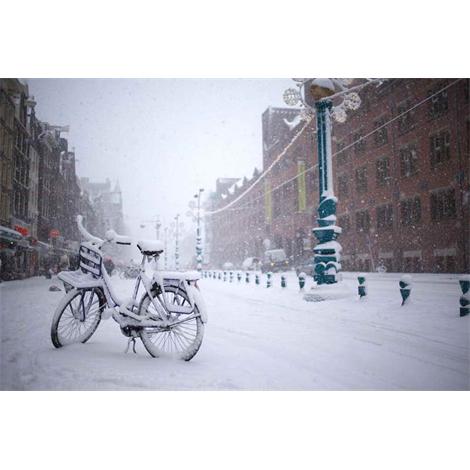 Nevando en Amsterdam