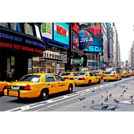 Nueva York taxis en Times Square