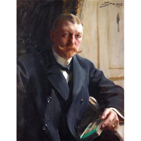 Retrato de la amiga de Zorn la cervecera de origen alemán