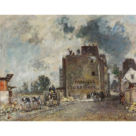 Trabajos de demolición en la Rue des Franc-Bourgeois St. Marcel 