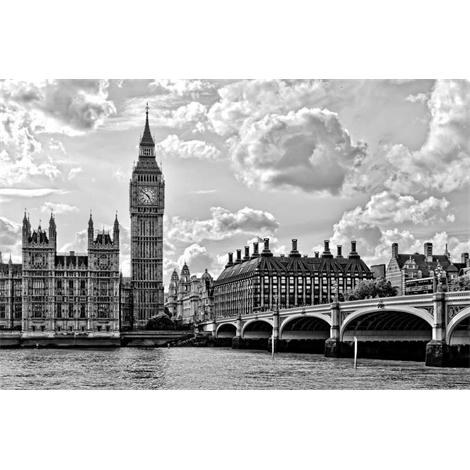 Londres Big Ben blanco y negro HDR