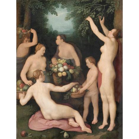 Pomona recibir la cosecha de la fruta