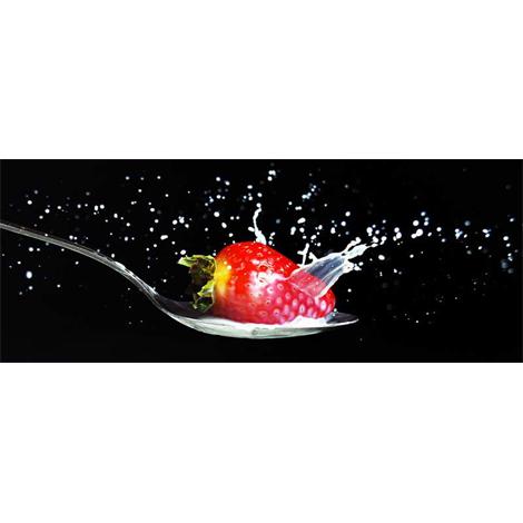 Fruta, fresa y leche