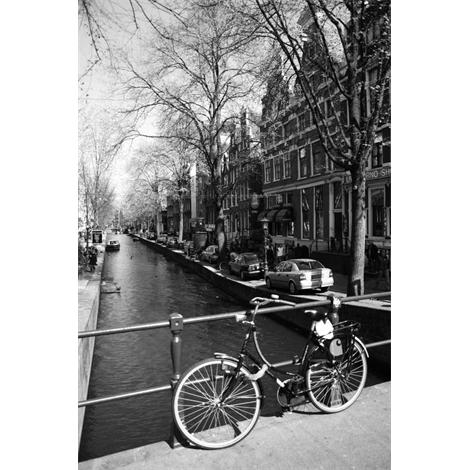 Desde un puente del canal de Amsterdam