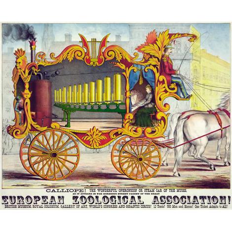 Calíope, la maravillosa Operonicon o vapor del coche de las musas