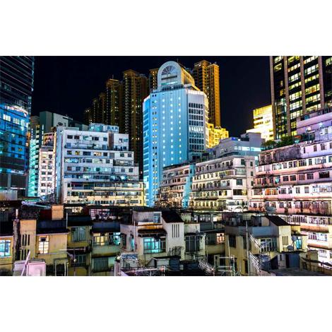 Viejas viviendas en Hong Kong