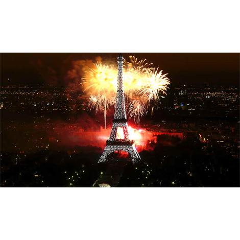 París torre Eiffel fuegos artificiales 4