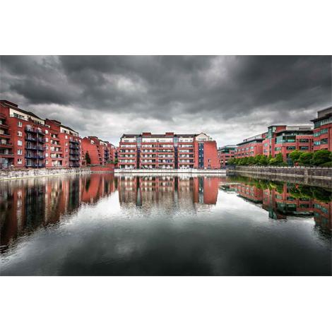Dublín reflejos en el agua