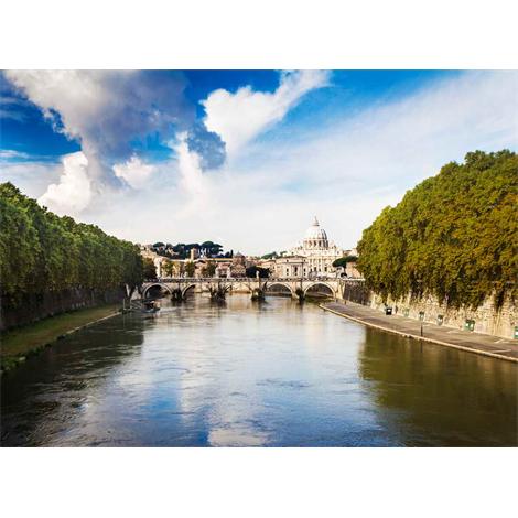 Ciudad del Vaticano de Roma desde el río