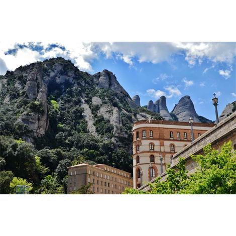Cataluña vista montaña Montserrat