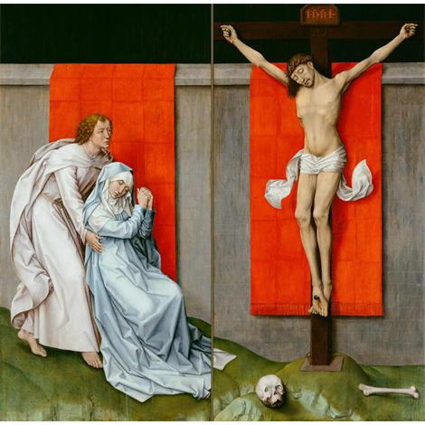 La Crucifixión con la Virgen y San Juan Evangelista Mourning 