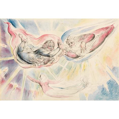 San Pedro y San James con Dante y Beatriz