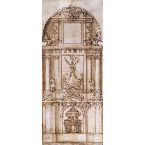 Proyecto de retablo para San Andrés, de Madrid - Cabezas