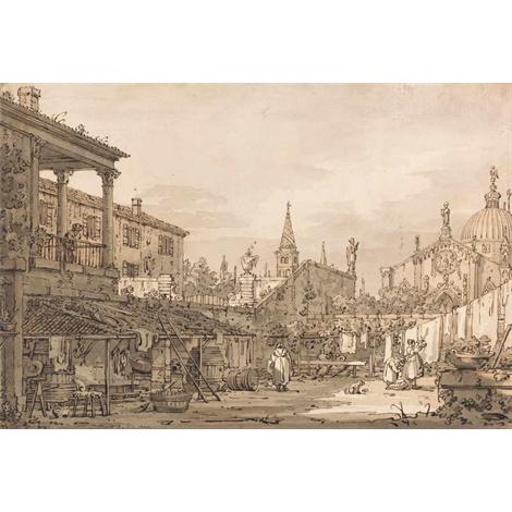 Capriccio de un patio veneciano