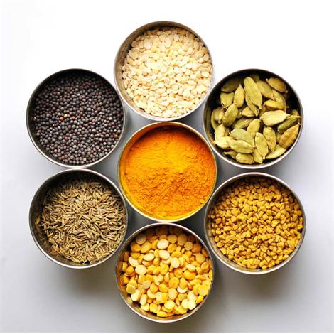 Alimento, especias surtidas