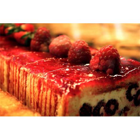 Alimento, pastel de moras