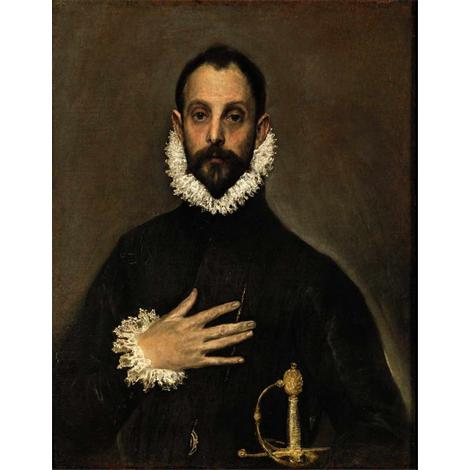 El caballero de la mano en el pecho