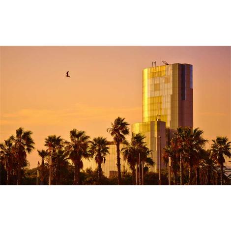 Barcelona puesta de sol Puerto Olímpico