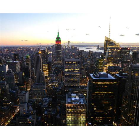 Nueva York vista desde el Rockefeller Center de noche