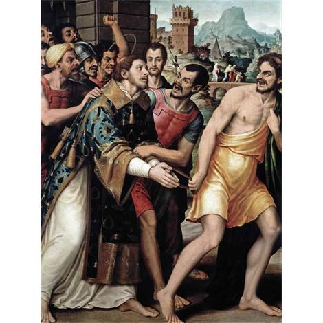 San Esteban conducido al martirio