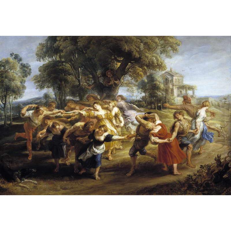 Obra de Arte - Danza de Personajes mitológicos y aldeanos - Peter Paul Rube