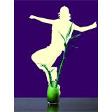 Vinilo decorativo silueta hombre baile contemporáneo