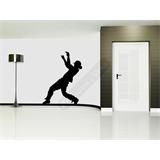 Vinilo decorativo silueta hombre con coleta bailando