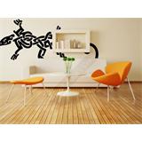 Vinilo decorativo tattoo lagarto tribal 015