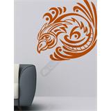 Vinilo decorativo tattoo cabeza de ave tribal