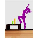 Vinilo decorativo silueta coreografía danza urbana