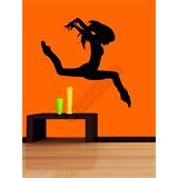 Vinilo decorativo silueta baile salto de gacela