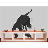 Vinilo decorativo silueta coreografía baile moderno