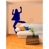 Vinilo decorativo silueta de un bailarín urbano